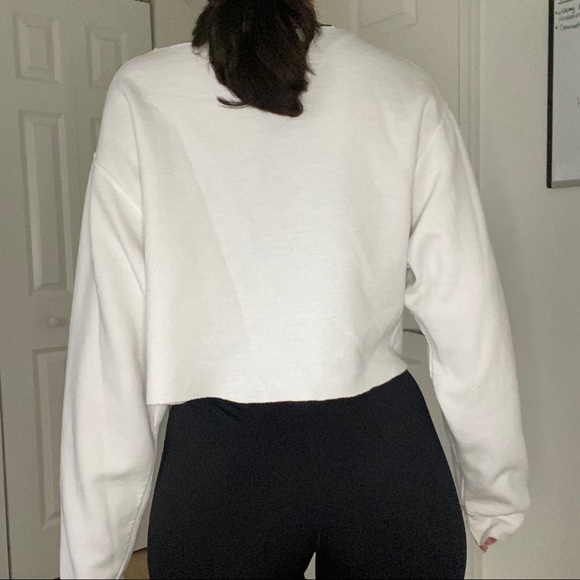 Syracuse University White Cropped Sweatshirt - Picture 3 of 3